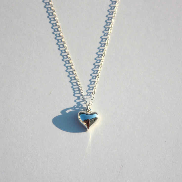 Puffed Heart Necklace