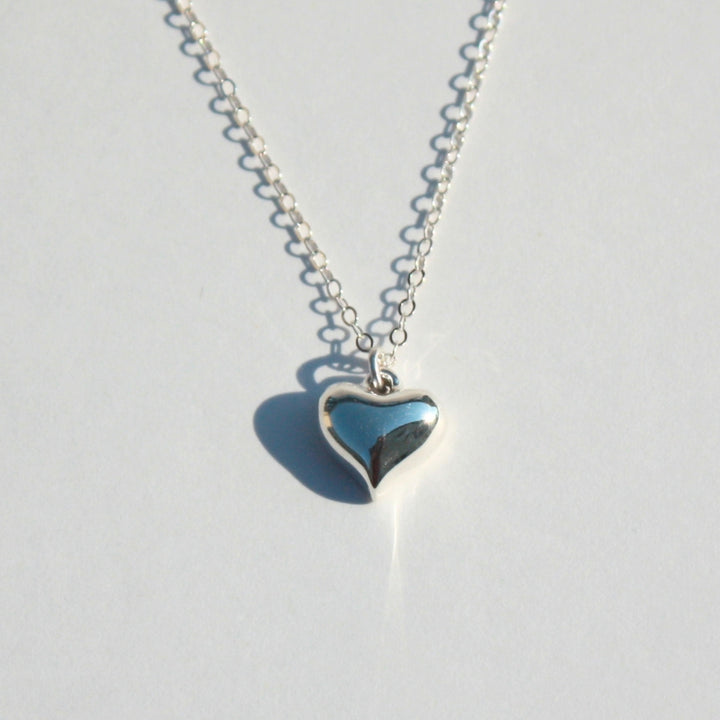 Puffed Heart Necklace