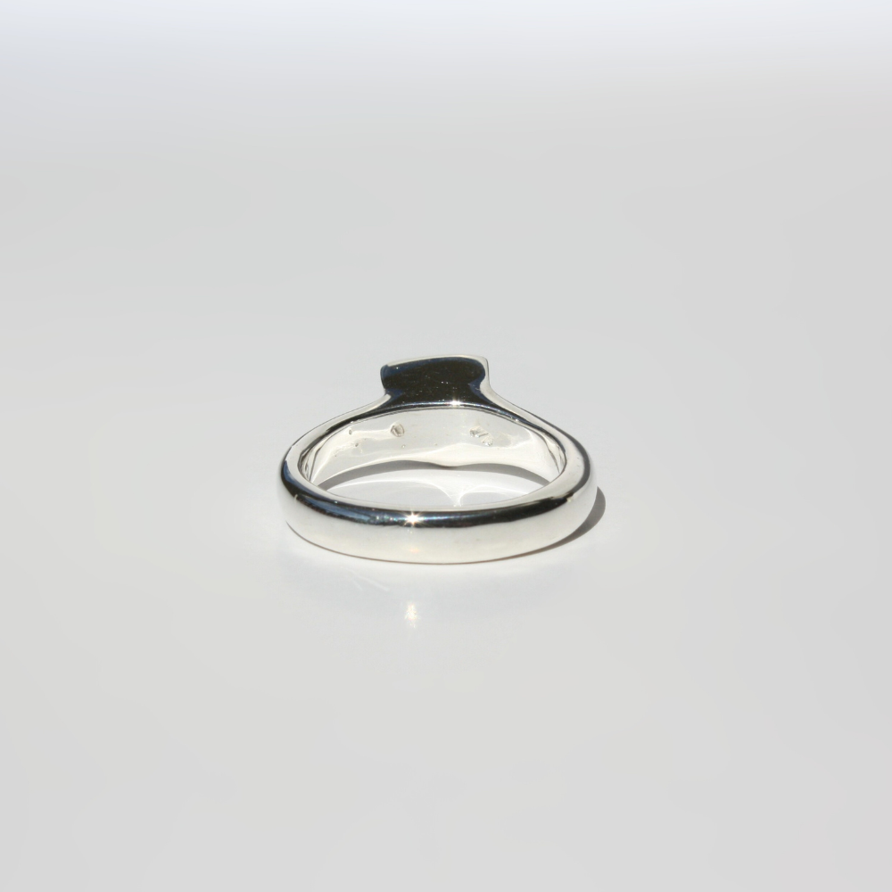 Purple Triangle Gemstone Ring