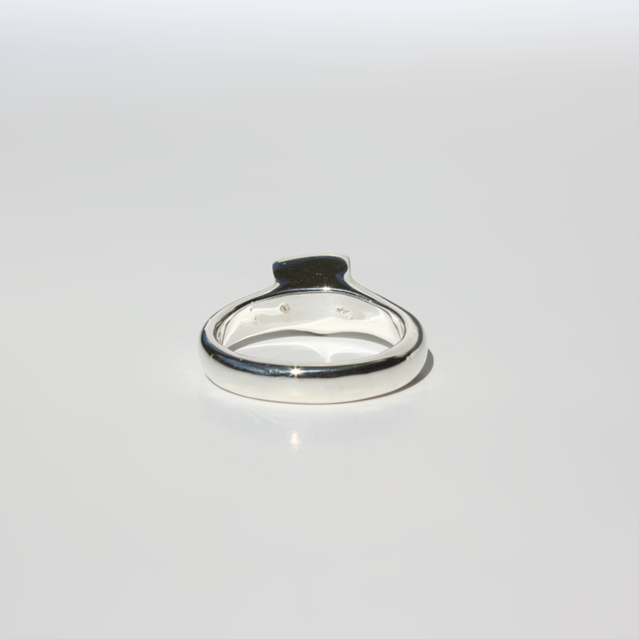 Purple Triangle Gemstone Ring