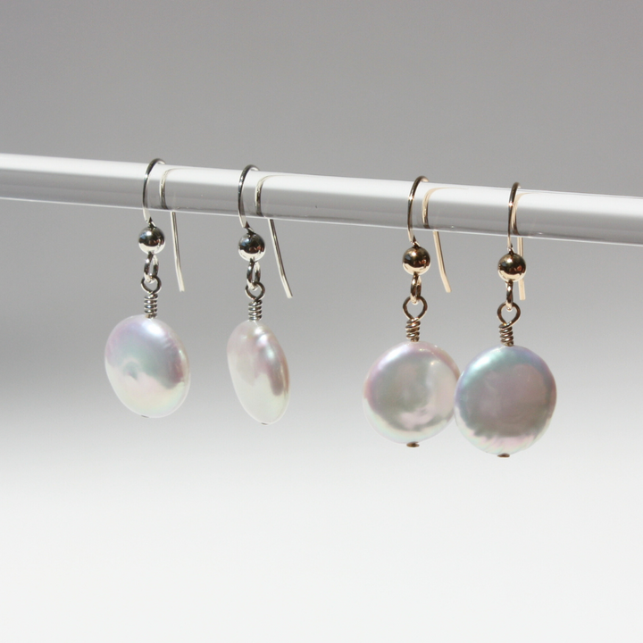 Coin Pearl Earrings