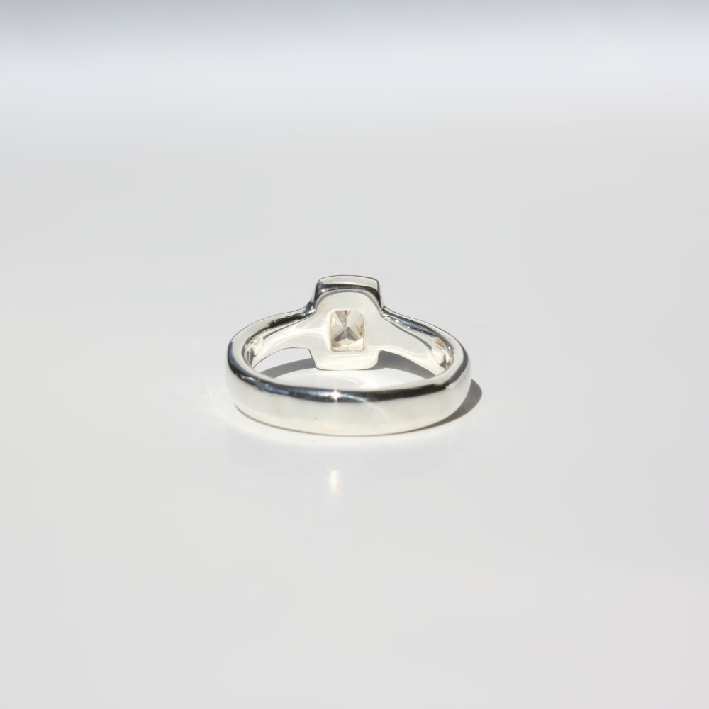 Rectangle Gemstone Ring