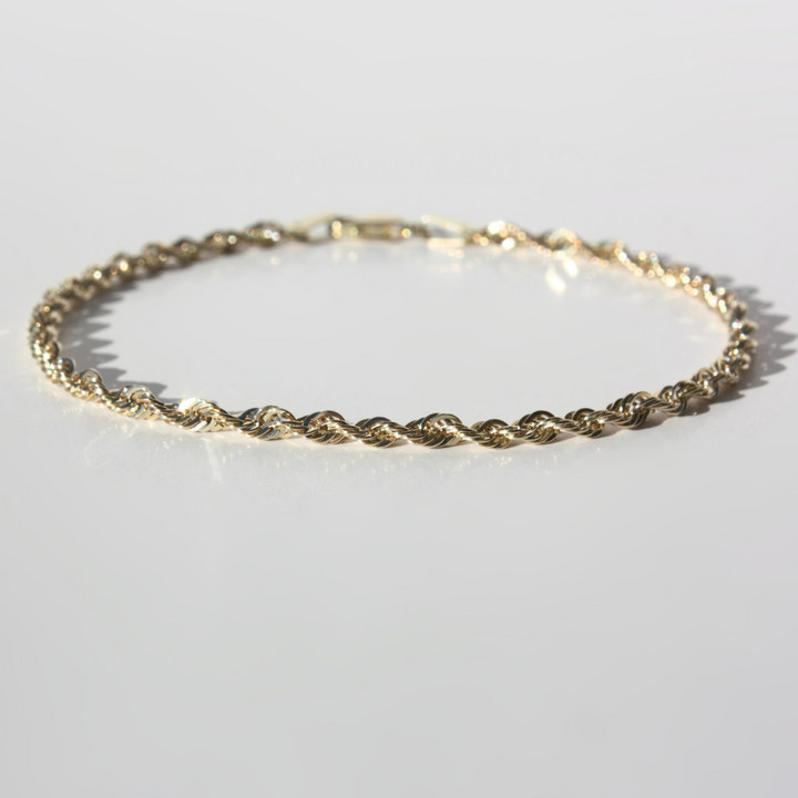 10K Gold Rope Bracelet