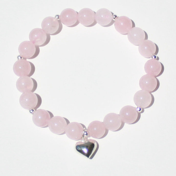 Rose Quartz Charm Bracelet