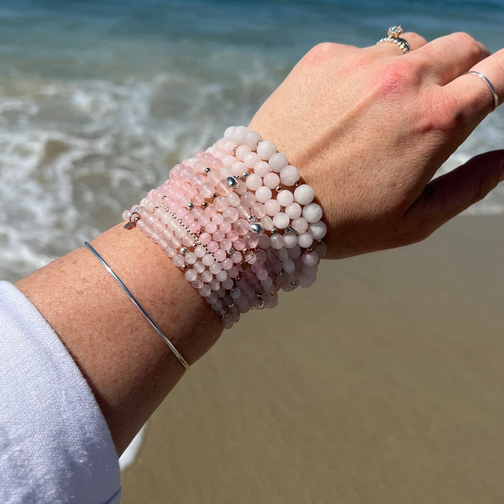 Matte Rose Quartz Bracelet