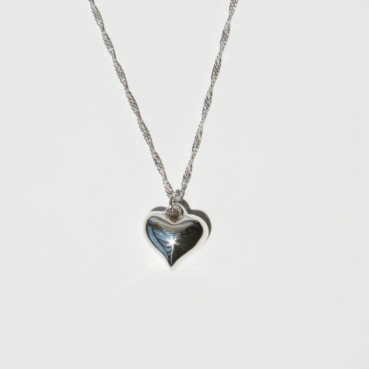 Puffed Heart Necklace