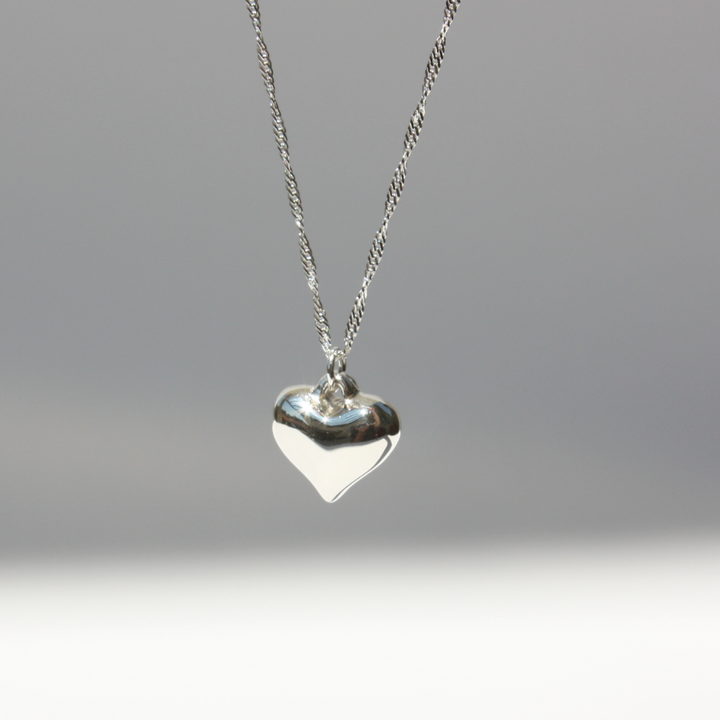 Puffed Heart Necklace