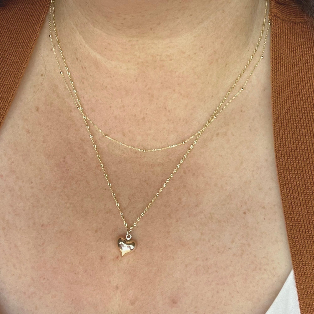 14K Gold Satellite Necklace