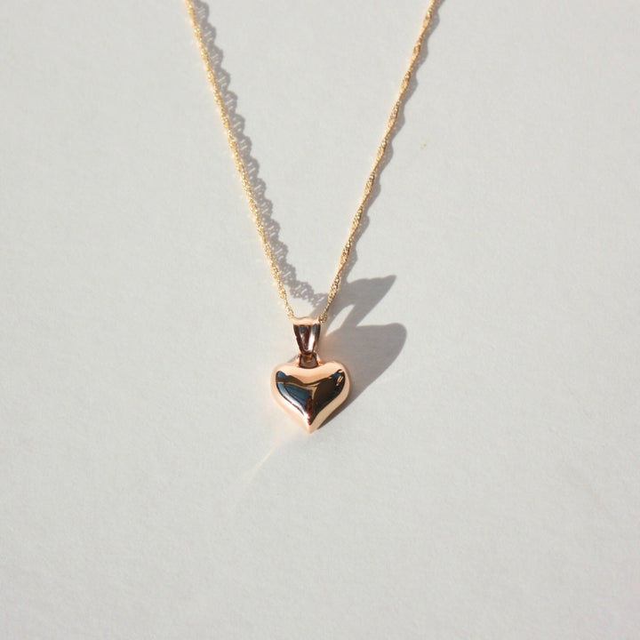 14K Gold Heart Necklace