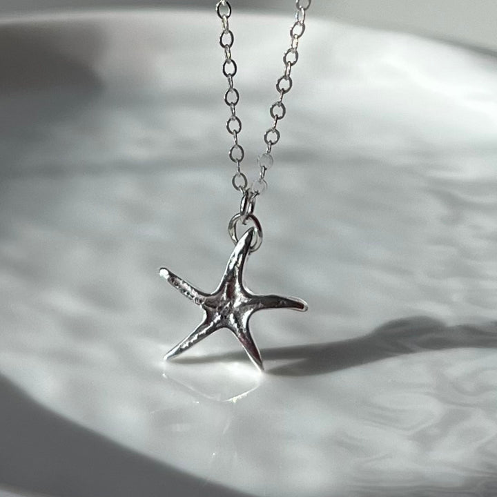 Starfish Necklace Silver