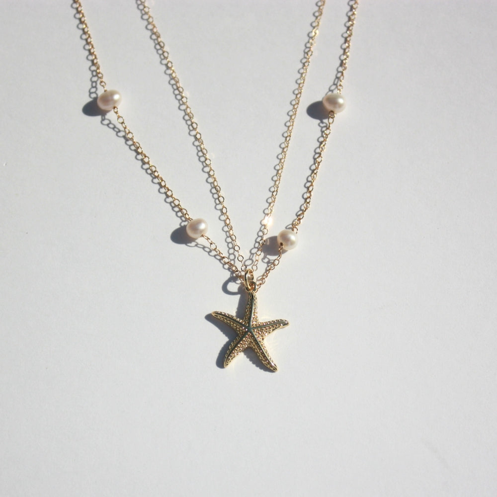 Pearl Station Necklace