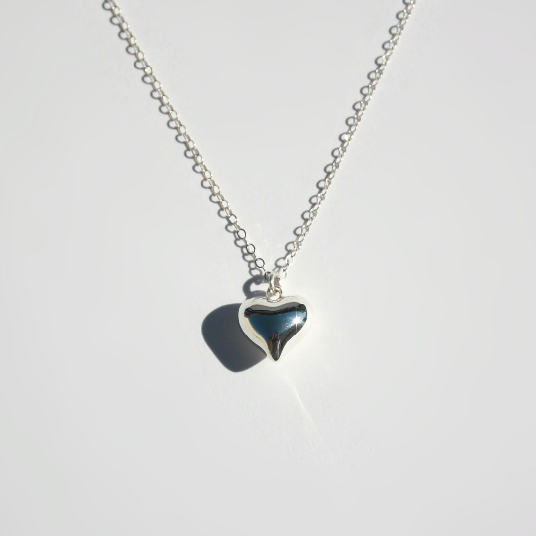 Heart Necklace Silver