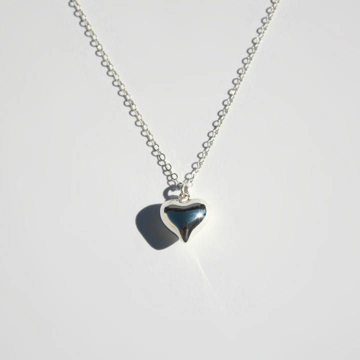 Heart Necklace Silver