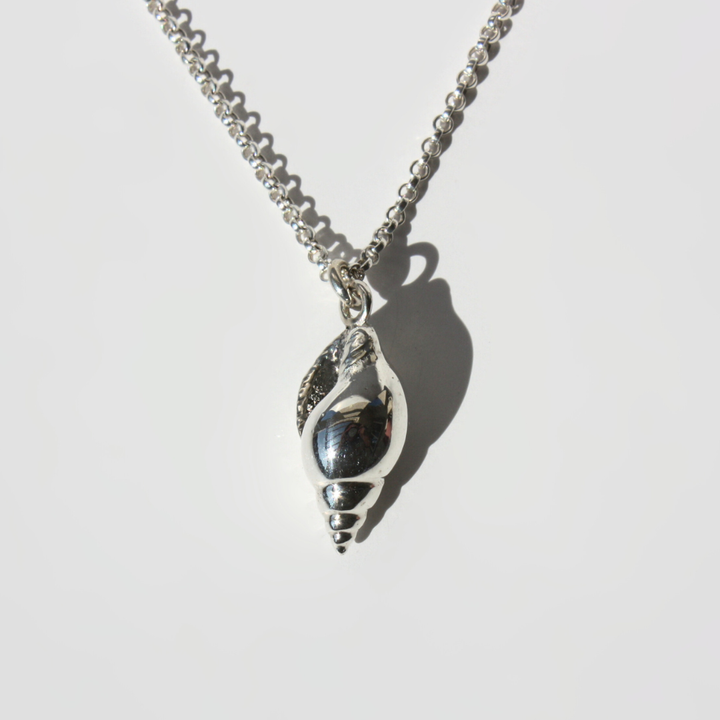 Sterling Silver Tulip Seashell Necklace – Coastal Ocean Jewelry