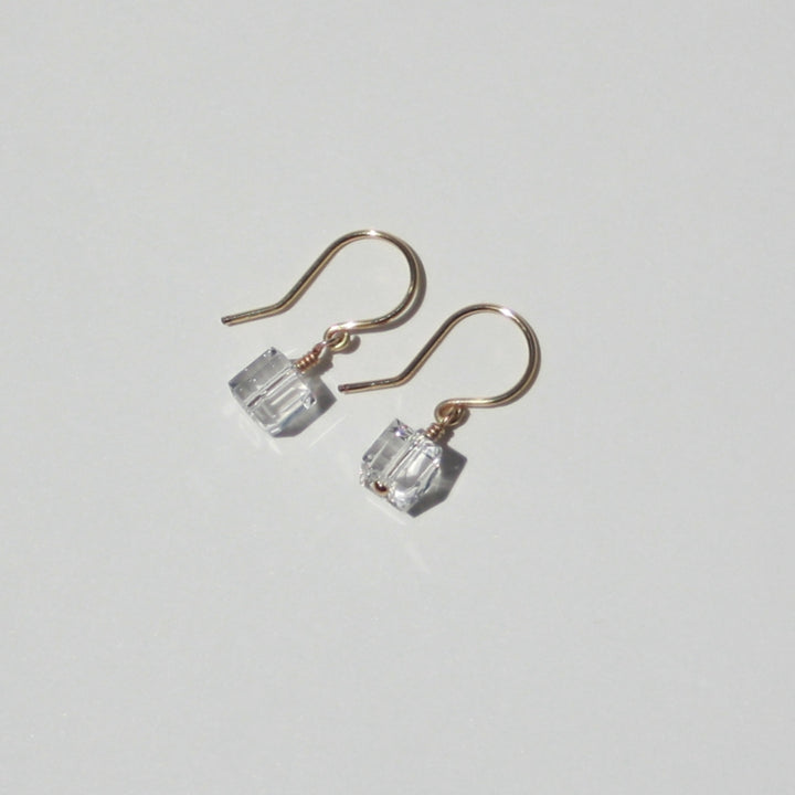 Swarovski Cube Earrings