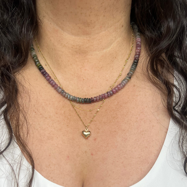 Tourmaline Necklace Gold