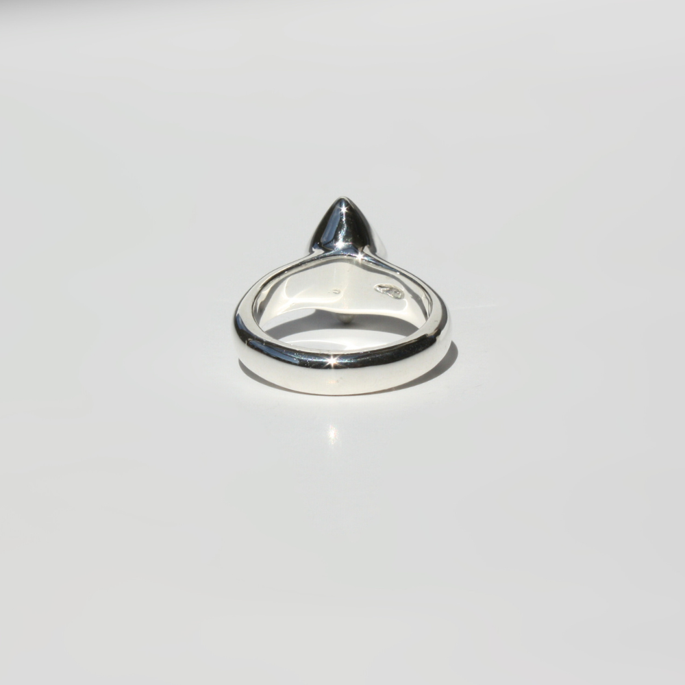Double Triangle Gemstone Ring
