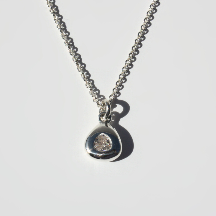 Trillion Cut Pendant Necklace