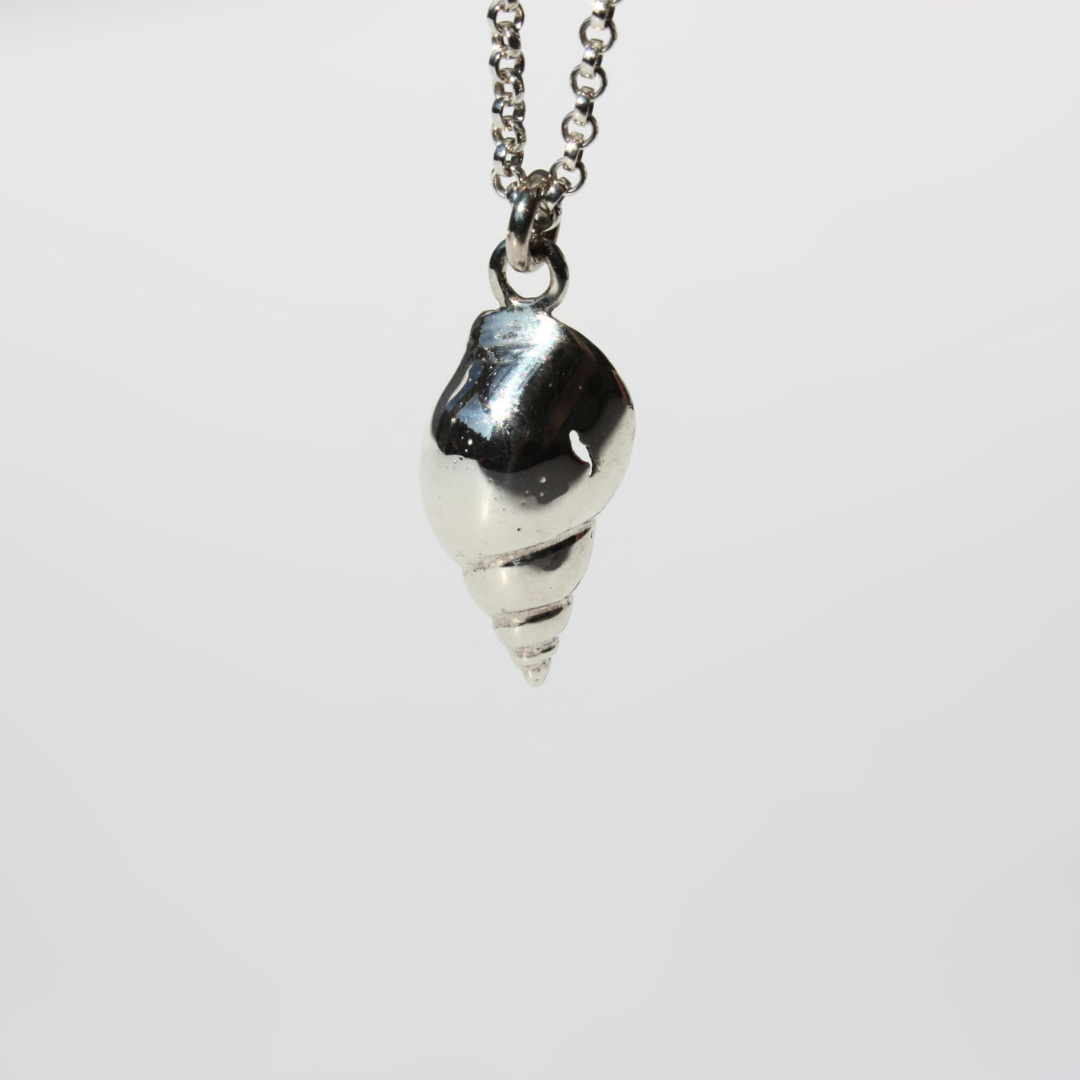 Sterling Silver Tulip Seashell Necklace – Coastal Ocean Jewelry