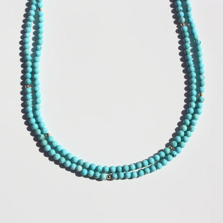 Turquoise Magnesite Beaded Necklace