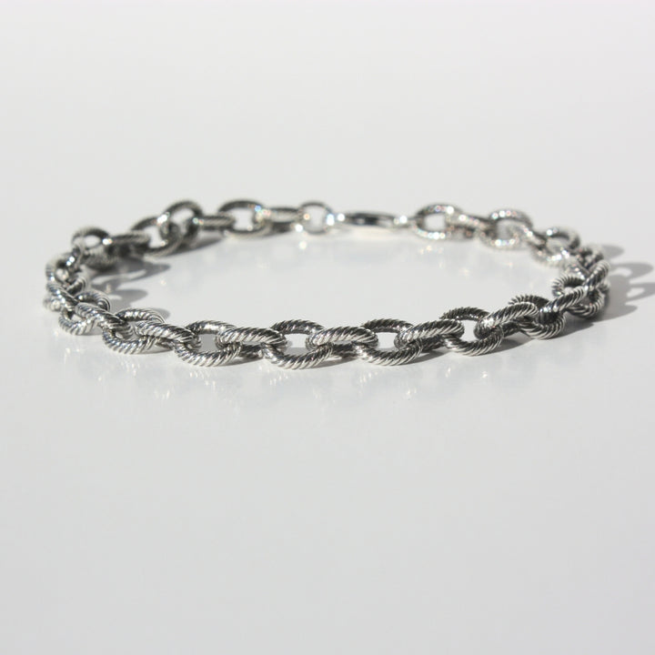 Twisted Cable Bracelet Silver