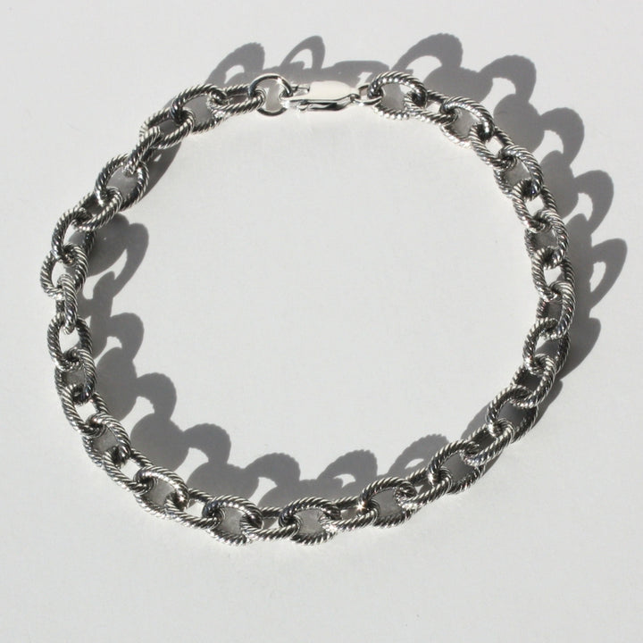 Twisted Cable Bracelet Silver