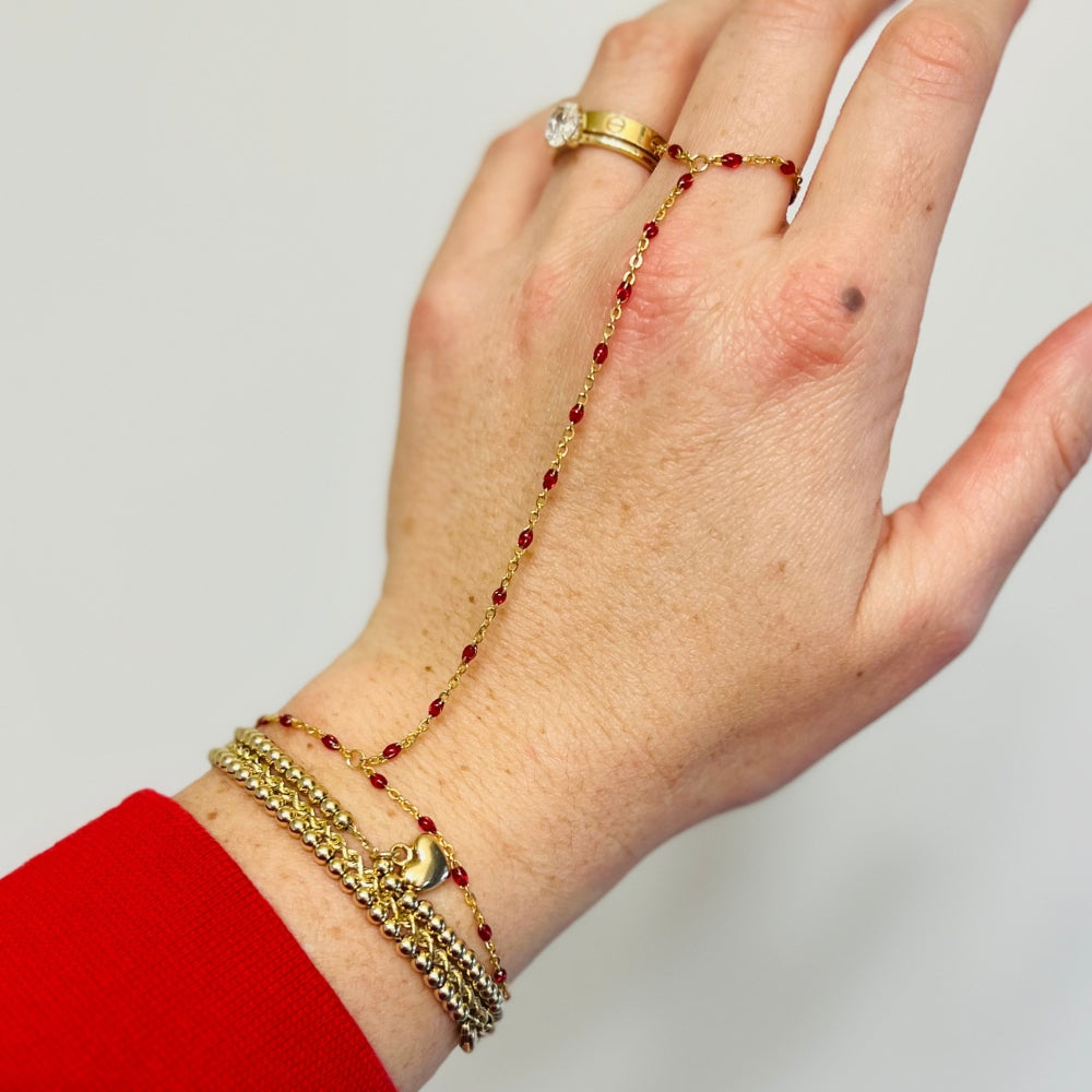 Hand Chain Bracelet Gold