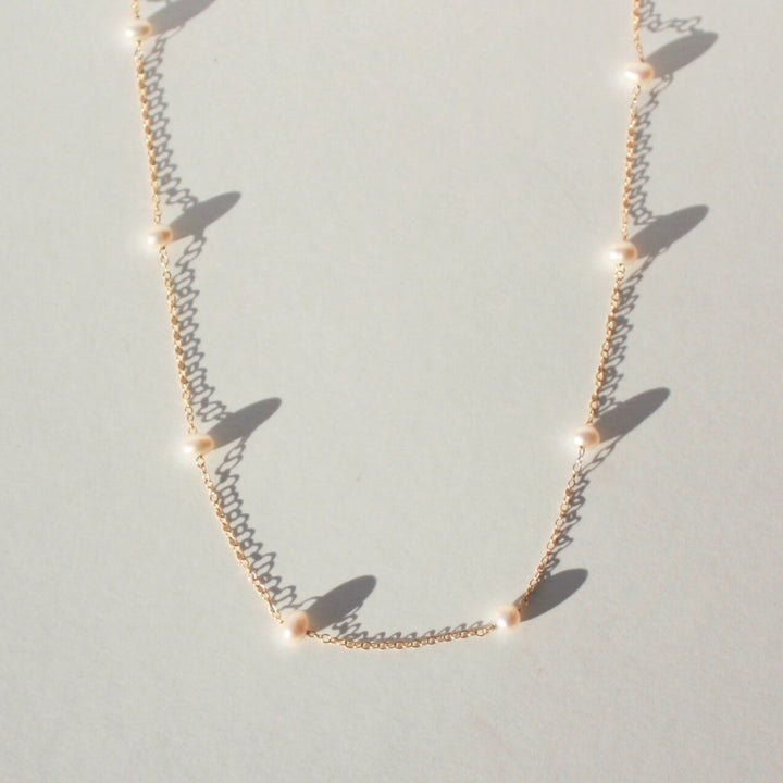 Pearl Station Necklace